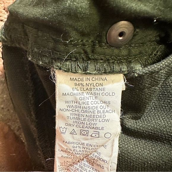 Prana Breanna Cargo Green stretchy moto style stiching multi functional pants 2 - Picture 14 of 16